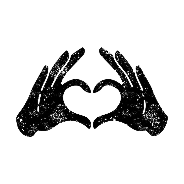Vector icono negro dibujado a mano en el aspecto grunge