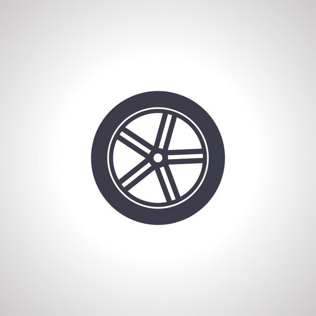 Icono de neumático de automóvil Icono de pneumático de automóvil nuevo Icono de rueda