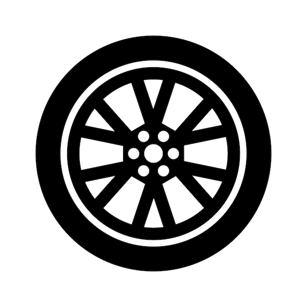 icono de neumático para diseño gráfico y web
