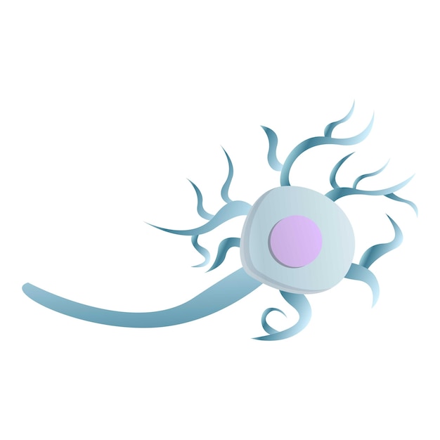 Icono de la neurona cerebral Icono del vector de la neuron cerebral para el diseño web aislado en fondo blanco