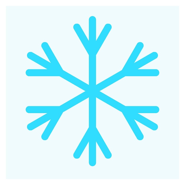 Vector icono de nevadas ilustración de signo de temperatura fría