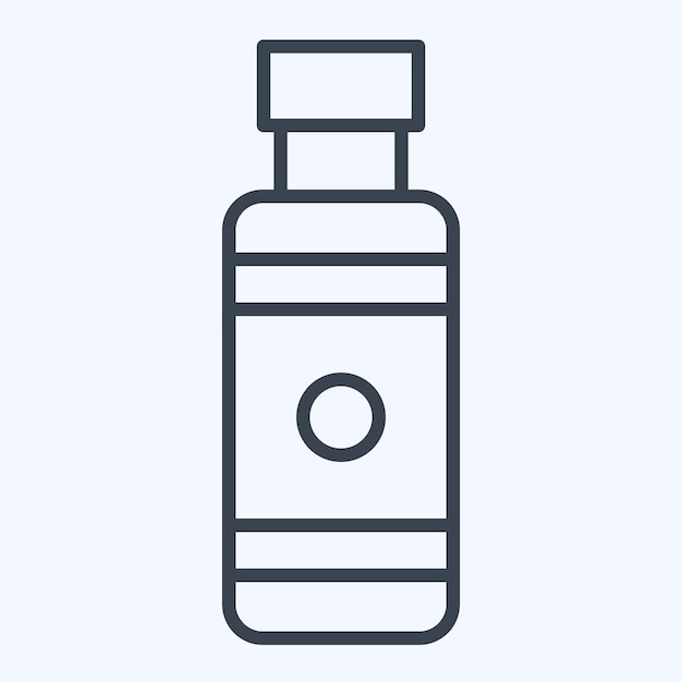 Icono Nicotina relacionado con el diseño de estilo de línea de símbolo de Vape editable