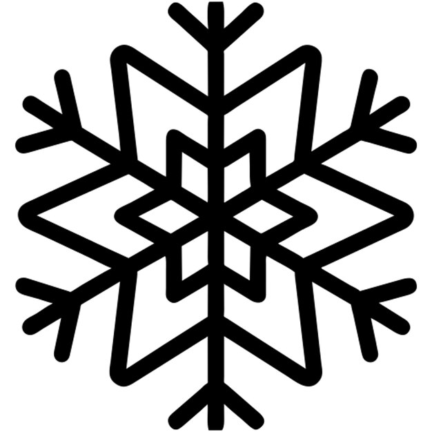 Vector icono de la nieve