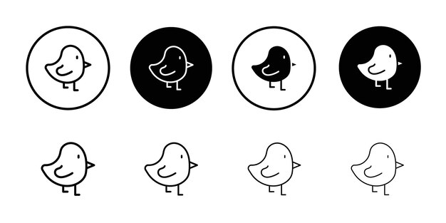 El icono de la niña Colección de juegos de relleno plano