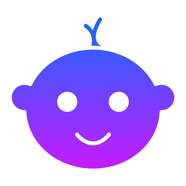 El icono del niño bebé