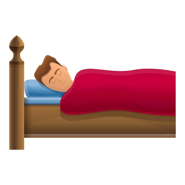 Icono de niño durmiendo Icono vectorial de niño dormido para diseño web aislado sobre fondo blanco