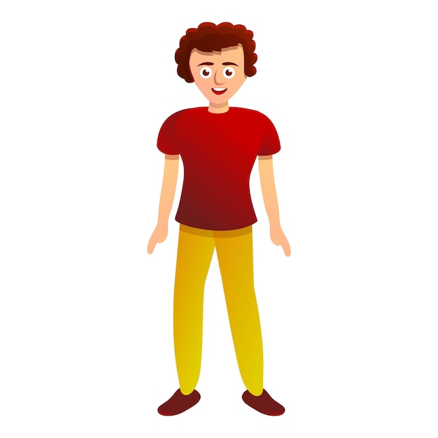 Icono de niño estudiante Icono vectorial de niño estudiante para diseño web aislado en fondo blanco