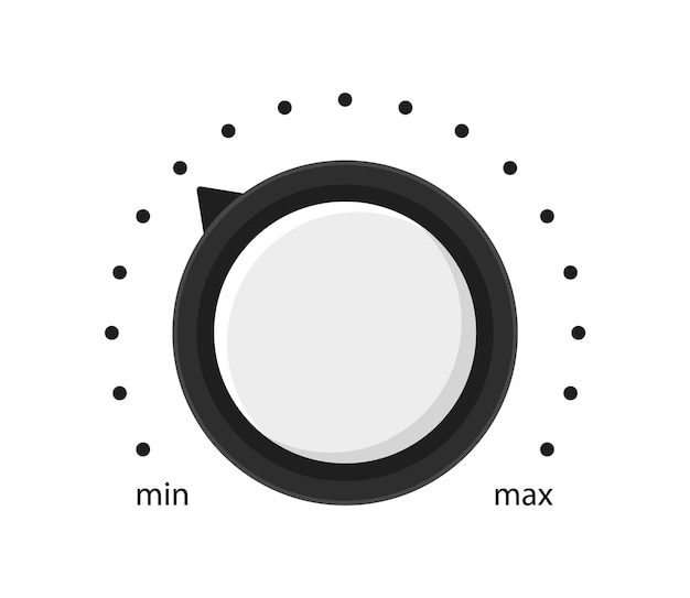 Icono de nivel de la perilla de volumen Botón de volumen Control de sonido
