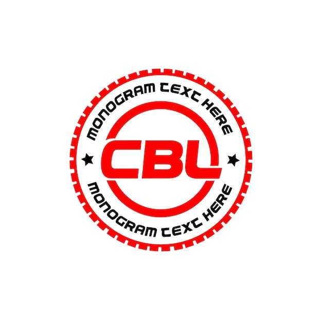 Icono de nombre de empresa CBL monograma redondo CBL