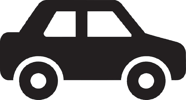 Icono nostálgico de coche vectorial para su marca de coche retro