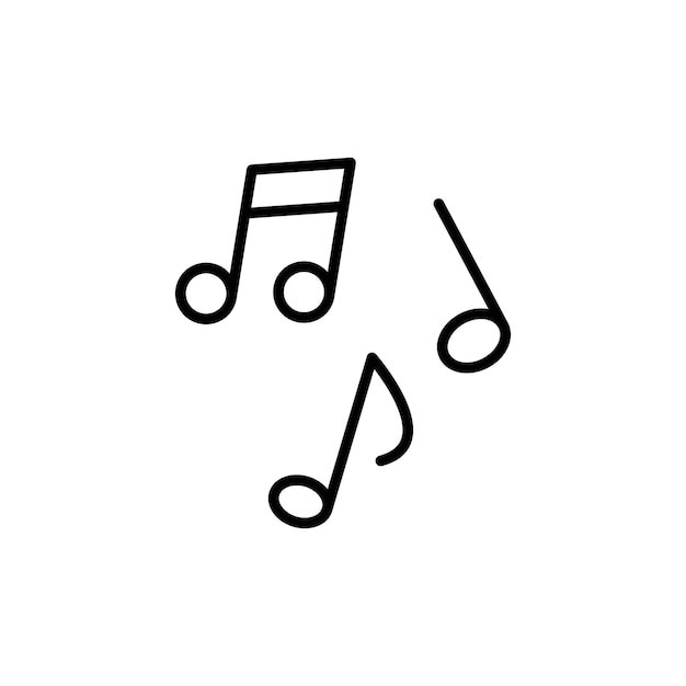 Ícono de nota de música ideal para audio y entretenimiento