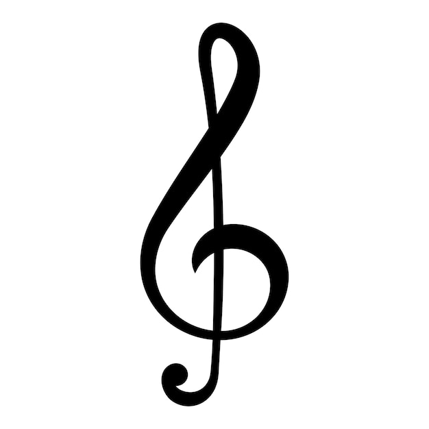 Vector icono de notas musicales