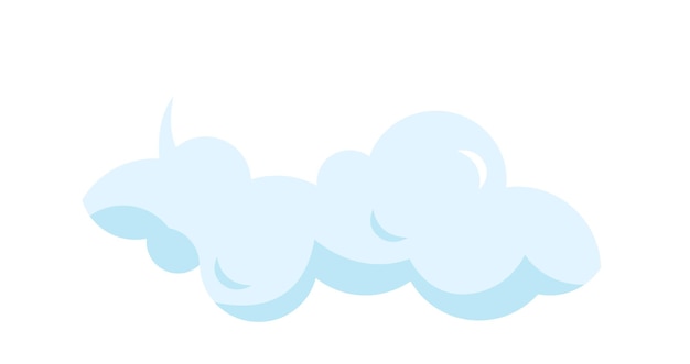Icono de nube de cielo ilustración vectorial
