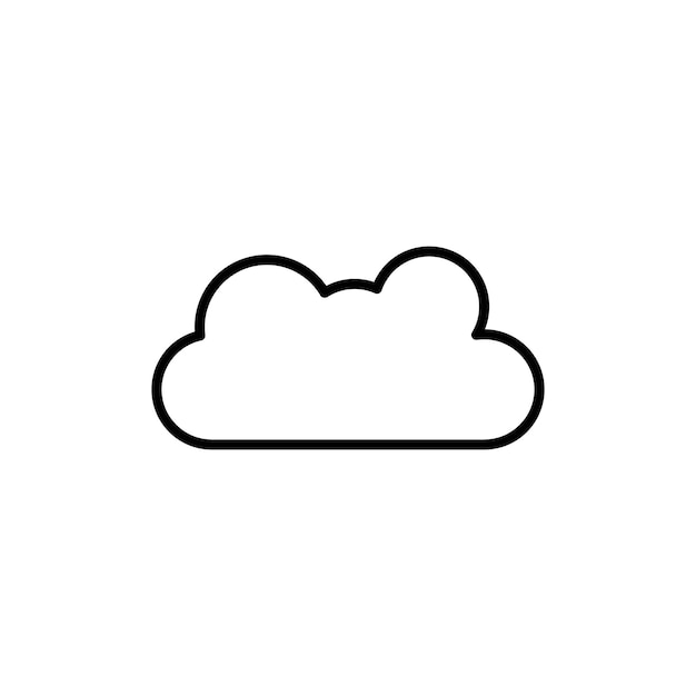 Icono de nube Colección de conjuntos de relleno plano