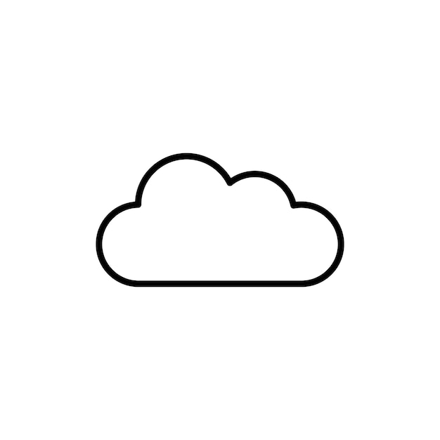 Icono de nube Colección de conjuntos de relleno plano