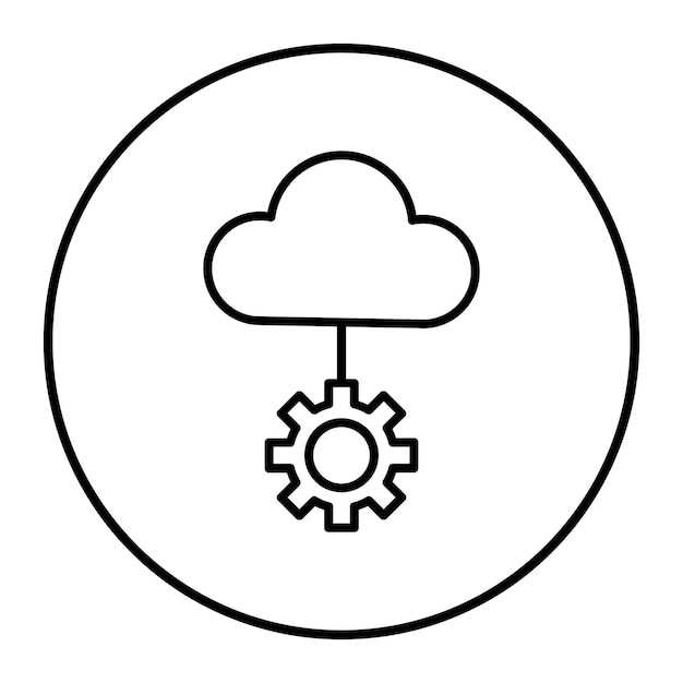 Icono de nube compartida
