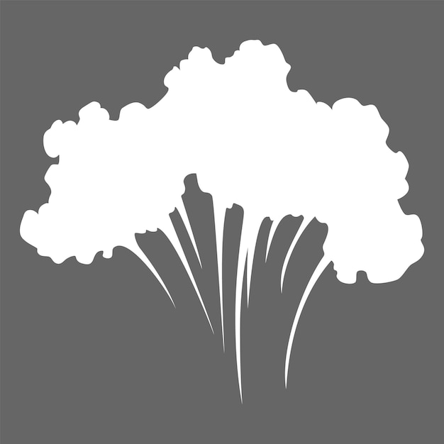 Icono de nube de humo Efecto especial vectorial de nube de soplo o nube de vapor Explosión de fuego smog o humo Plantilla de polvo o vapor Diseño de dibujos animados elemento blanco de cómic