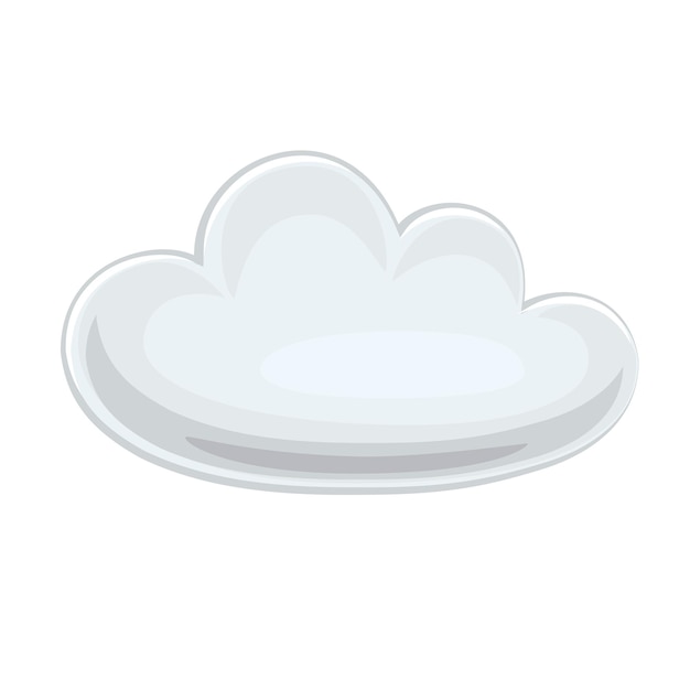 Icono de nube. icono de pronóstico del tiempo. ilustración vectorial aislado en blanco