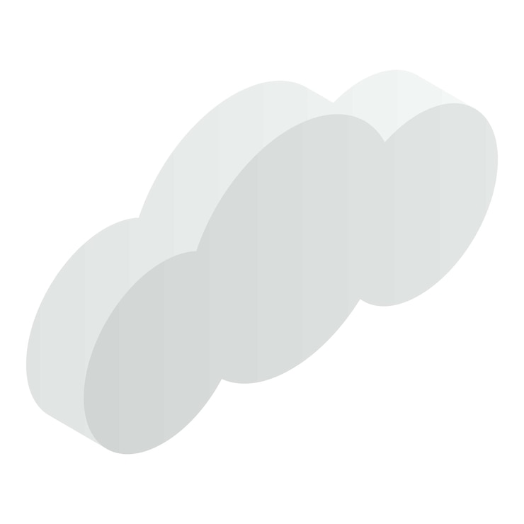 Vector icono de nube moderna de datos isométrico de icono de vector de nube moderna de datos para diseño web aislado sobre fondo blanco