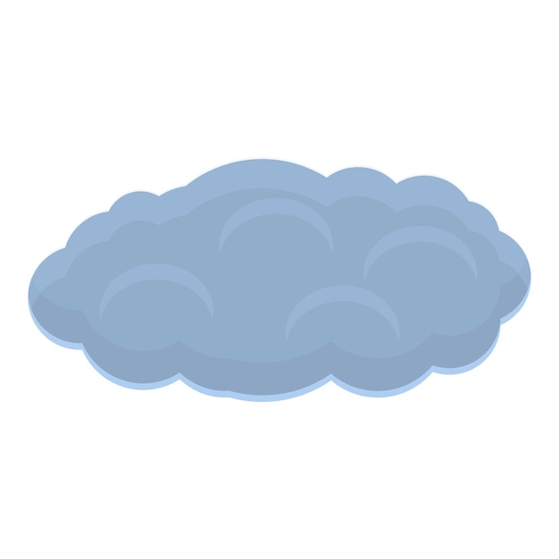 Icono de nube oscura Caricatura de icono de vector de nube oscura para diseño web aislado sobre fondo blanco