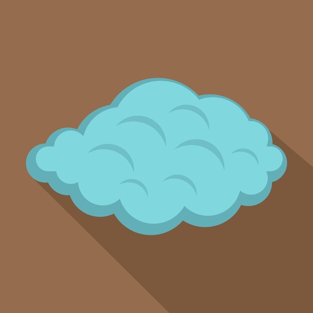 Vector icono de nube pequeña ilustración plana del icono de vector de nube pequeña para web