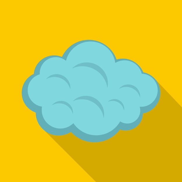 Icono de nube de verano ilustración plana del icono de vector de nube de verano para web