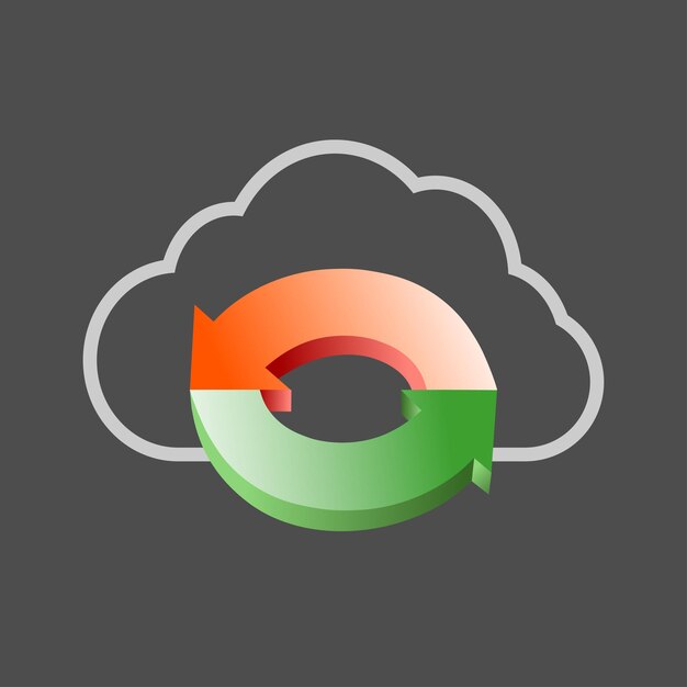 Vector icono de nube