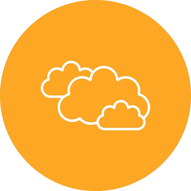 El icono de las nubes
