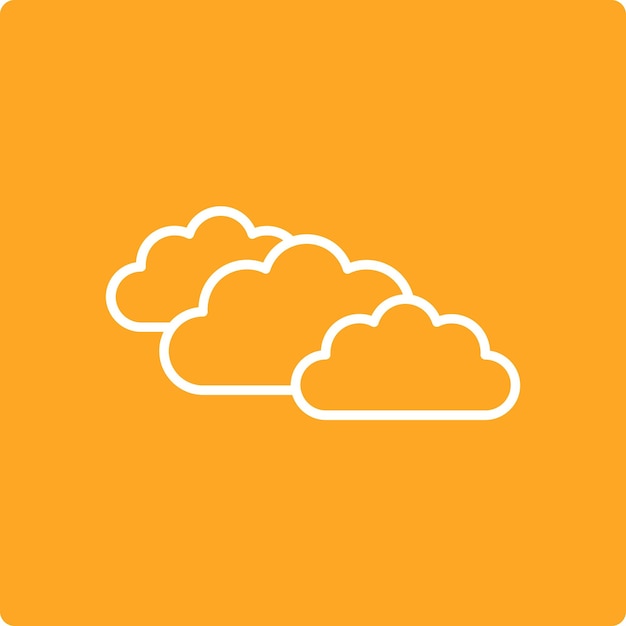 El icono de las nubes