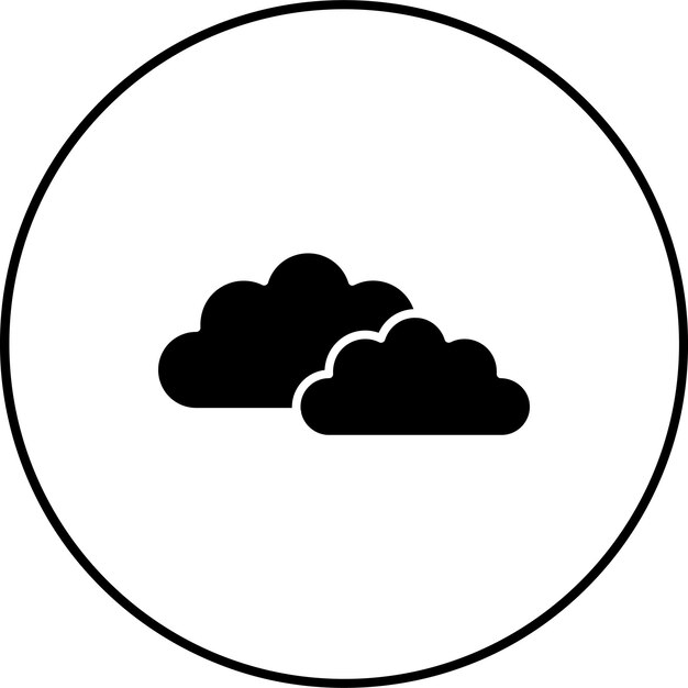 El icono de las nubes