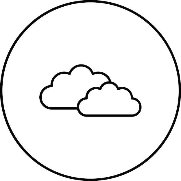 El icono de las nubes
