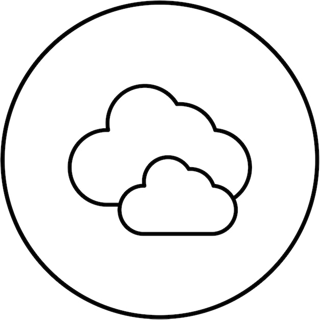 El icono de las nubes