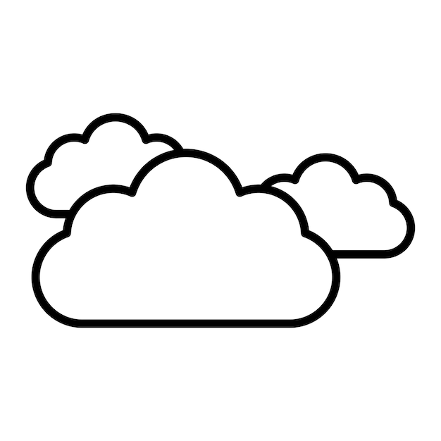 El icono de las nubes