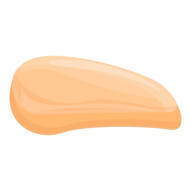 Icono de nuez de nutrientes proteicos Caricatura de icono de vector de nuez de nutrientes proteicos para diseño web aislado sobre fondo blanco