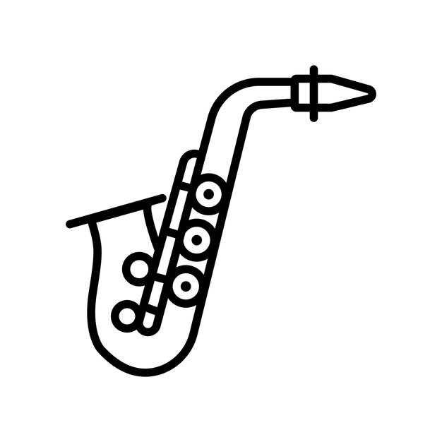 Icono o Ilustración del saxofón