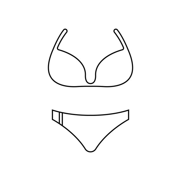 Ícono o logotipo del traje de baño