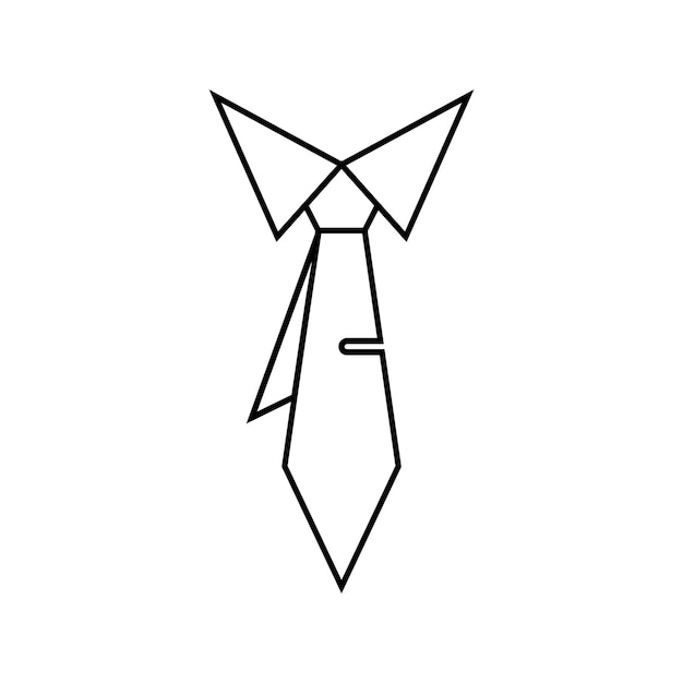 icono o símbolo de la corbata