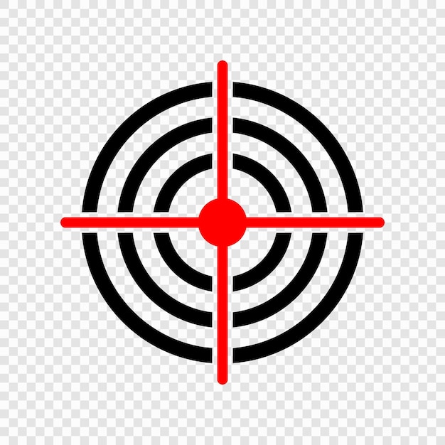 El icono del objetivo del arma