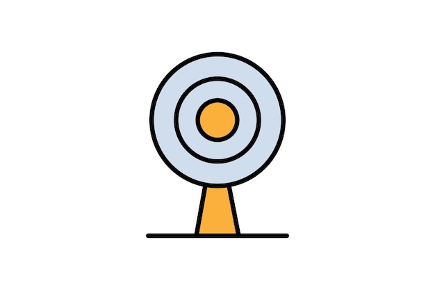 icono de objetivo para el enfoque y el logro de la meta