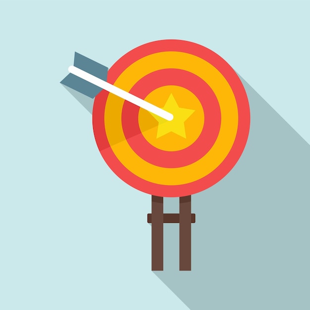 Icono de objetivo de excelencia Ilustración plana del icono de vector de objetivo de excelencia para diseño web