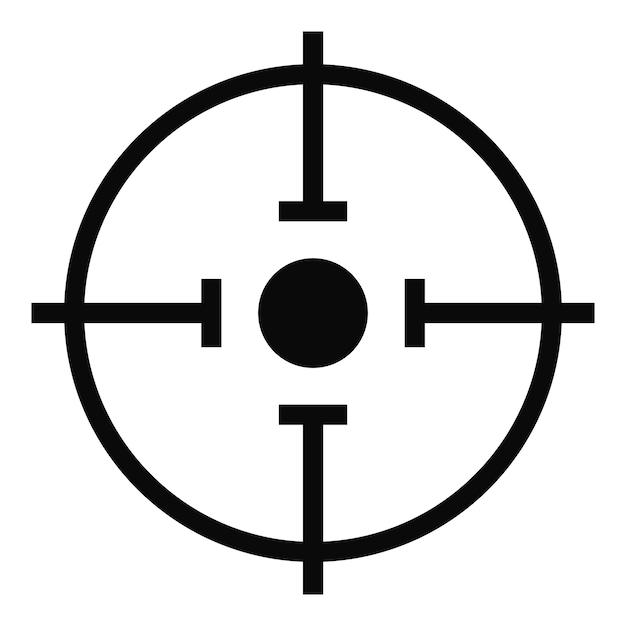 Icono de objetivo importante Ilustración simple del icono de vector de objetivo importante para web