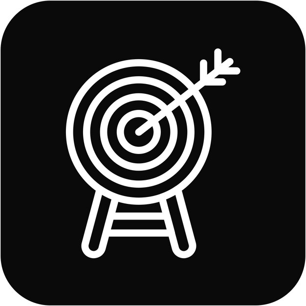 Icono de objetivo de marketing