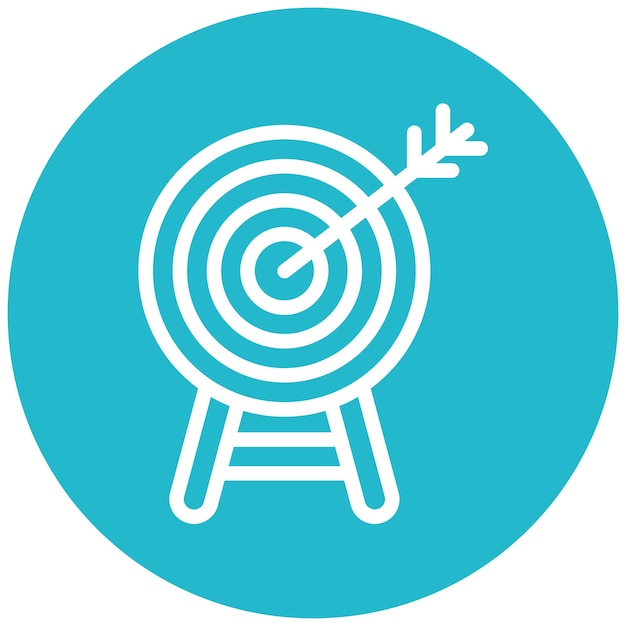 Icono de objetivo de marketing