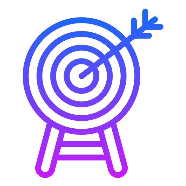 Icono de objetivo de marketing