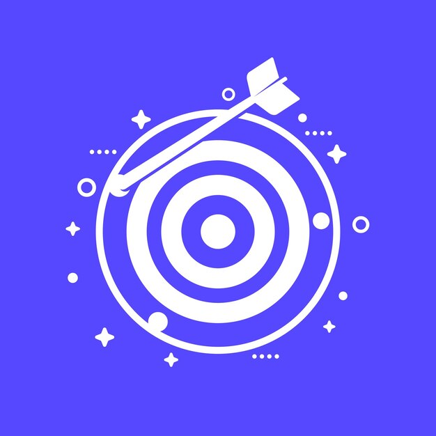 Icono de objetivo perdido para web
