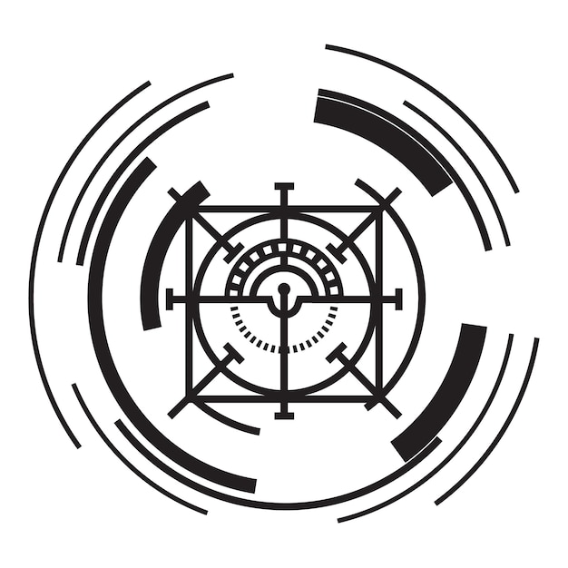 Icono de objetivo redondo Ilustración simple del icono de vector de objetivo redondo para diseño web aislado sobre fondo blanco
