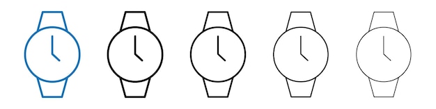 Icono de observación Logotipo vectorial de esquema para la aplicación web