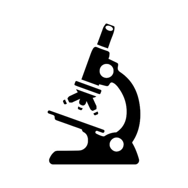 Icono de observación con el microscopio de biología