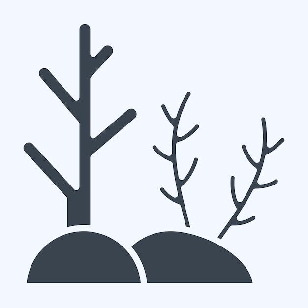 Icono Océano relacionado con el símbolo de buceo estilo glifo ilustración de diseño simple
