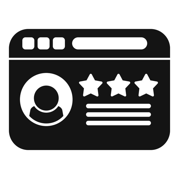 Icono de la ocupación del momento vector simple Cv cabeza humana